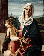 Michele da Verona Madonna and Child with the Infant Saint John the Baptist oil painting on canvas
